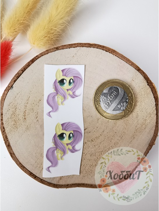 Термонаклейки цветные для бантиков №5, 1 пара